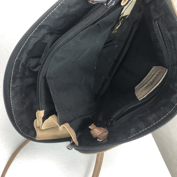 Anuschka Women's Hand Painted Leather Multicolored Crossbody Bag. - Picture 10 of 16